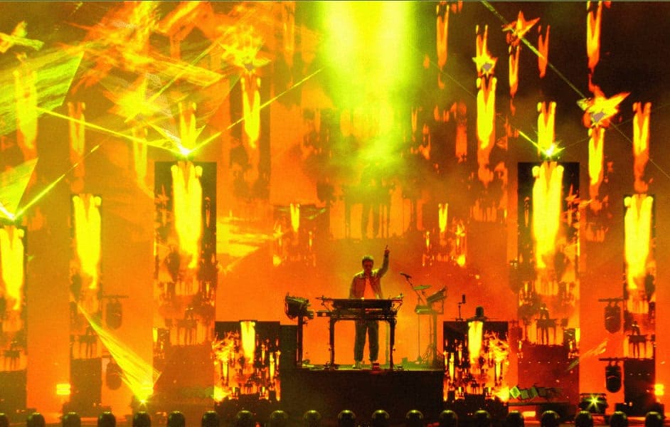Jean-Michel Jarre Has Played to Millions at the Pyramids and the Eiffel Tower. His First-Ever Ibiza Show Was the Smallest Stage of His Career.