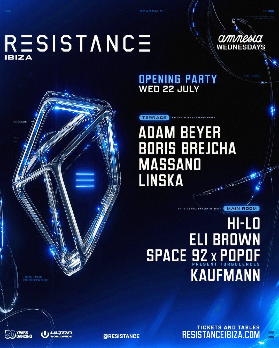 RESISTANCE Ibiza Opens Season 5 Tonight. Eric Prydz Is Back at Amnesia for the First Time in Over a Decade.