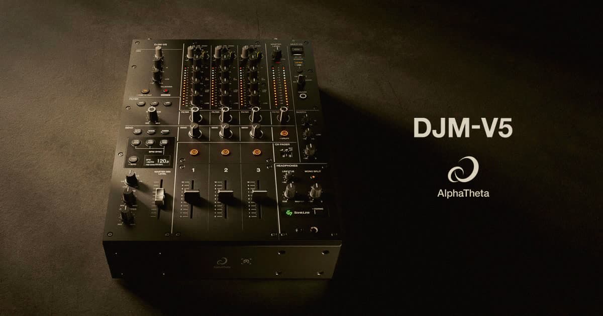 AlphaTheta's DJM-V5 Strips the V10 Down to Three Channels, No Beat FX, No Crossfader: Who It's Really For
