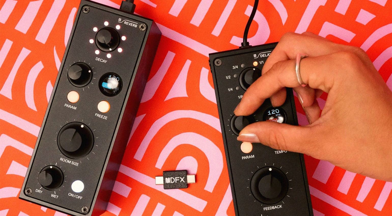 Menura Built Standalone Tape Delay and Plate Reverb That Bolt Onto Any DJ Mixer